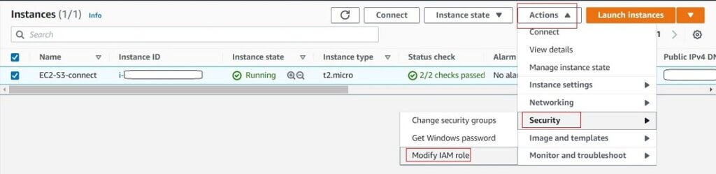 Update IAM role for EC2 instance